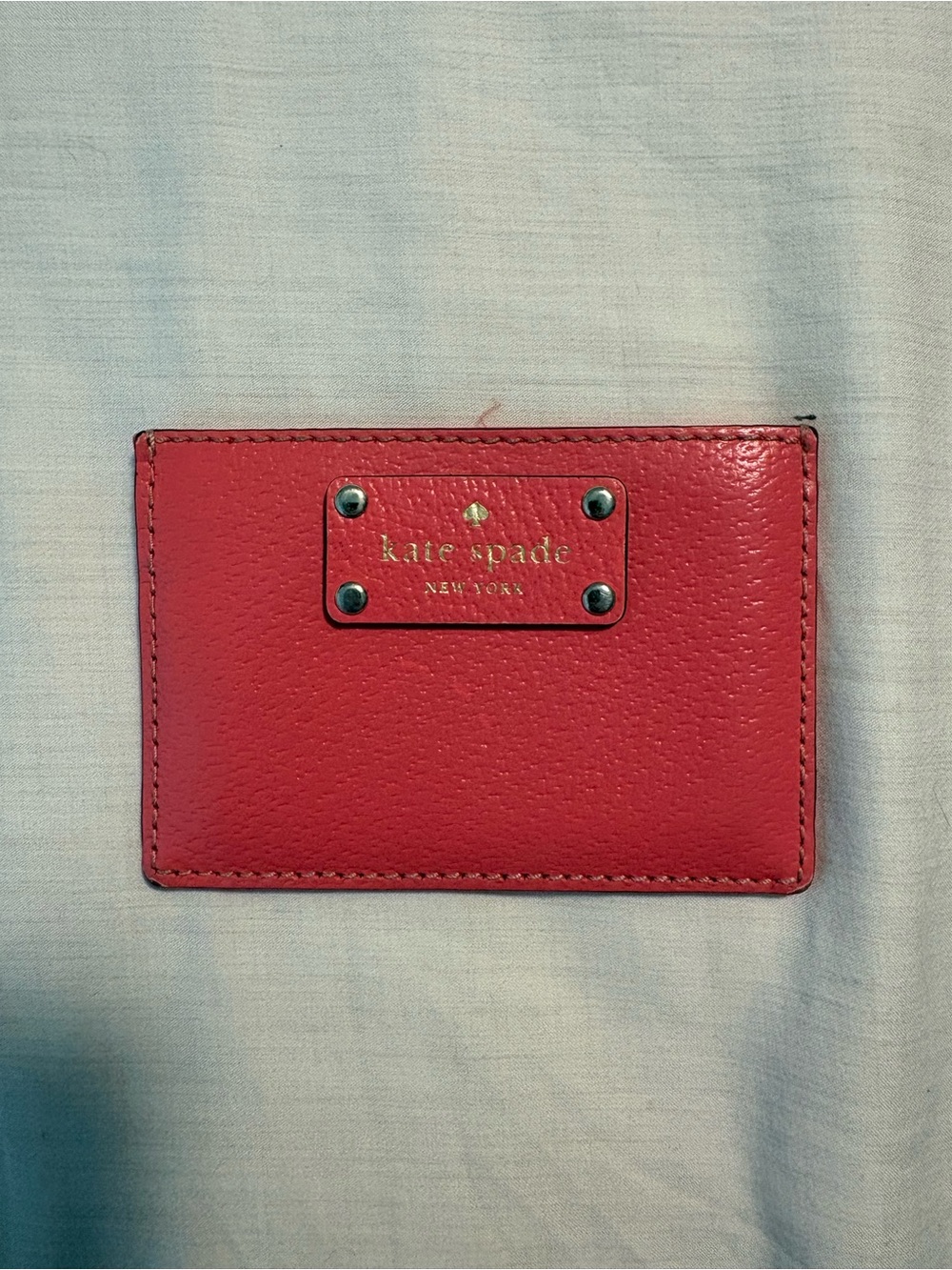 kate spade New York Coral Leather Card Holder